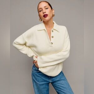 Reformation Sweater; Ivory; Size M
